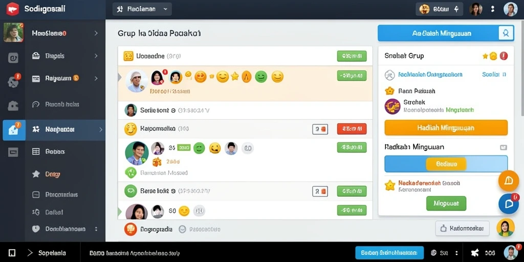 Screenshot 3: Komunitas aktif yang mendukung interaksi antarpemain.