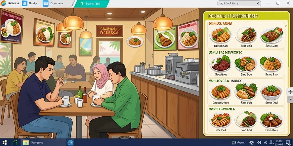 Menu permainan yang mudah diakses.