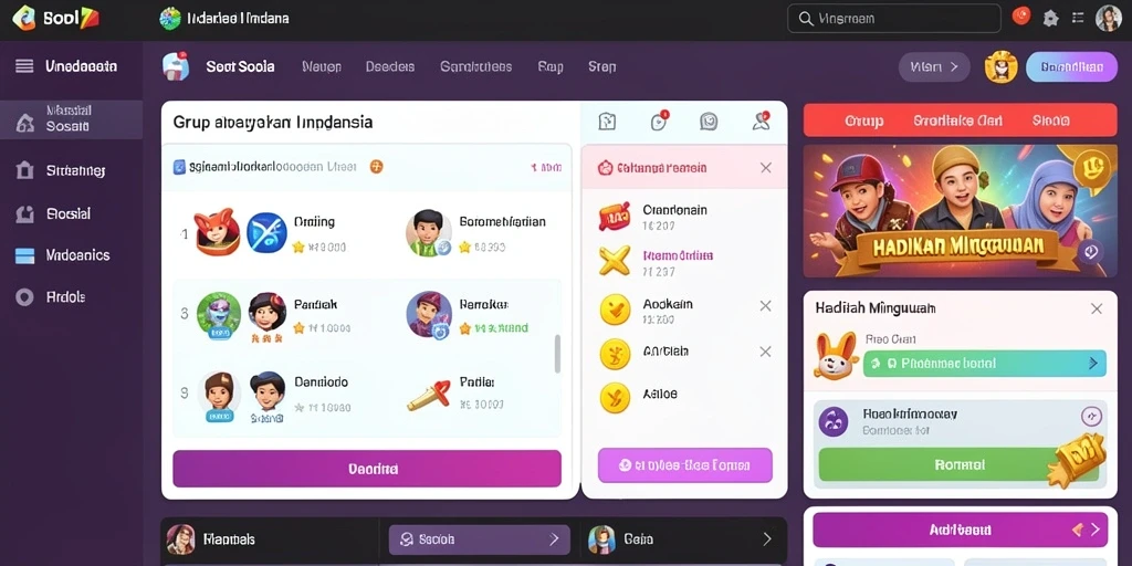 Sistem hadiah yang beragam dan menguntungkan.