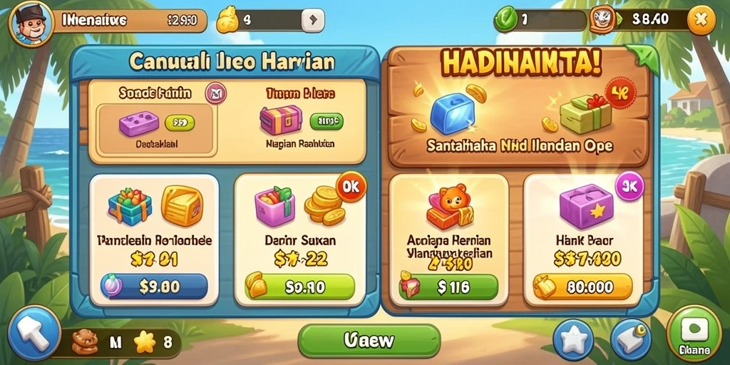 Fitur sosial untuk terkoneksi dengan pemain lain.